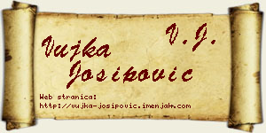 Vujka Josipović vizit kartica